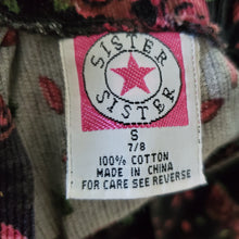 Load image into Gallery viewer, Vintage Rose Dark Corduroy Dress kids 7/8
