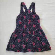 Load image into Gallery viewer, Vintage Rose Dark Corduroy Dress kids 7/8

