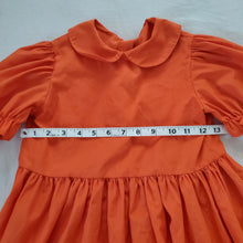 Load image into Gallery viewer, Vintage Orange Ruffled Dress 5t/6
