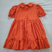 Load image into Gallery viewer, Vintage Orange Ruffled Dress 5t/6
