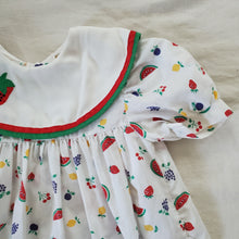 Load image into Gallery viewer, Vintage Fruity Pattern Dress 4t
