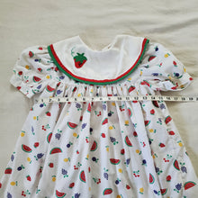Load image into Gallery viewer, Vintage Fruity Pattern Dress 4t

