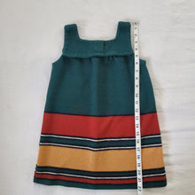 Load image into Gallery viewer, Vintage Fall Striped Woven Dress 3t/4t
