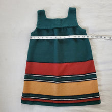 Load image into Gallery viewer, Vintage Fall Striped Woven Dress 3t/4t
