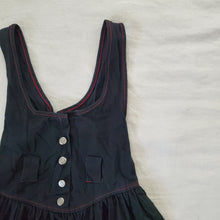 Load image into Gallery viewer, Vintage Black Ruffled Dress kids 6-8
