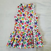 Load image into Gallery viewer, Vintage Bright Floral Sleeveless Dress 3t/4t
