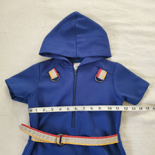 Load image into Gallery viewer, Vintage 70s Navy Hooded Dress 4t

