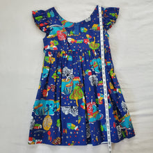 Load image into Gallery viewer, Vintage Houses Landscape Scene Dress kids 10?
