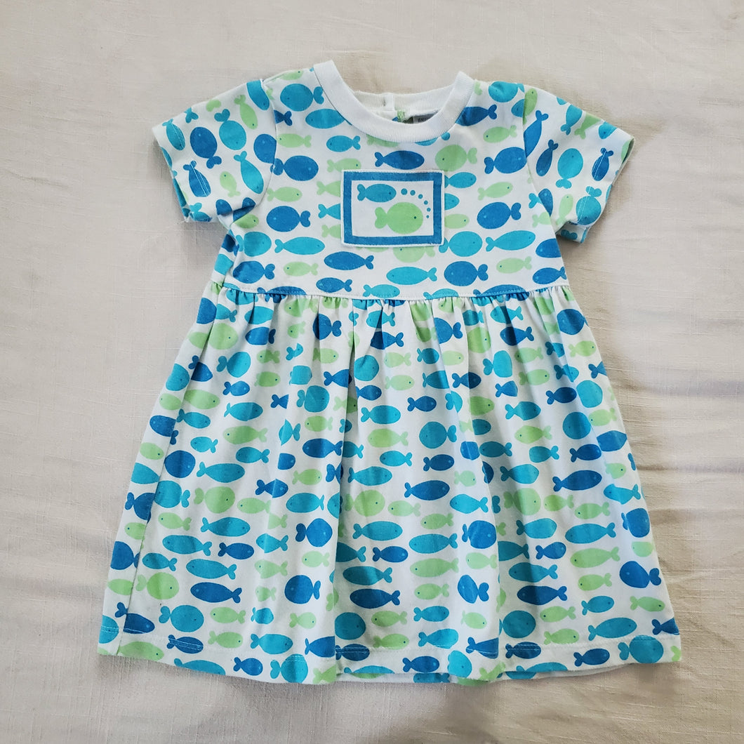 Vintage Fish Swimming Dress 18 months