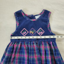 Load image into Gallery viewer, Vintage Healthtex Fruit Plaid Dress 4t

