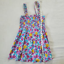 Load image into Gallery viewer, Vintage Colorful Floral Dress kids 7/8
