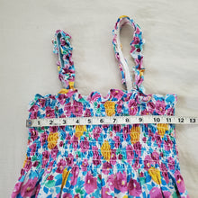 Load image into Gallery viewer, Vintage Colorful Floral Dress kids 7/8
