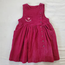 Load image into Gallery viewer, Vintage &quot;Country Dolls&quot; Red Cord Dress kids 6
