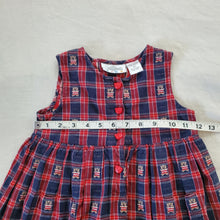 Load image into Gallery viewer, Vintage Bear Plaid Dress 2t/3t
