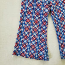 Load image into Gallery viewer, Vintage Healthtex Striped Plaid Flared Pants 18-24 months
