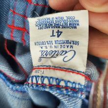 Load image into Gallery viewer, Vintage 70s Strawberry Patch Blue Pants 3t/4t
