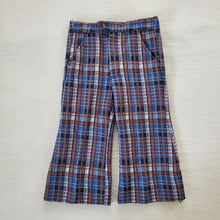 Load image into Gallery viewer, Vintage 70s Blue + Blown Flared Pants 2t
