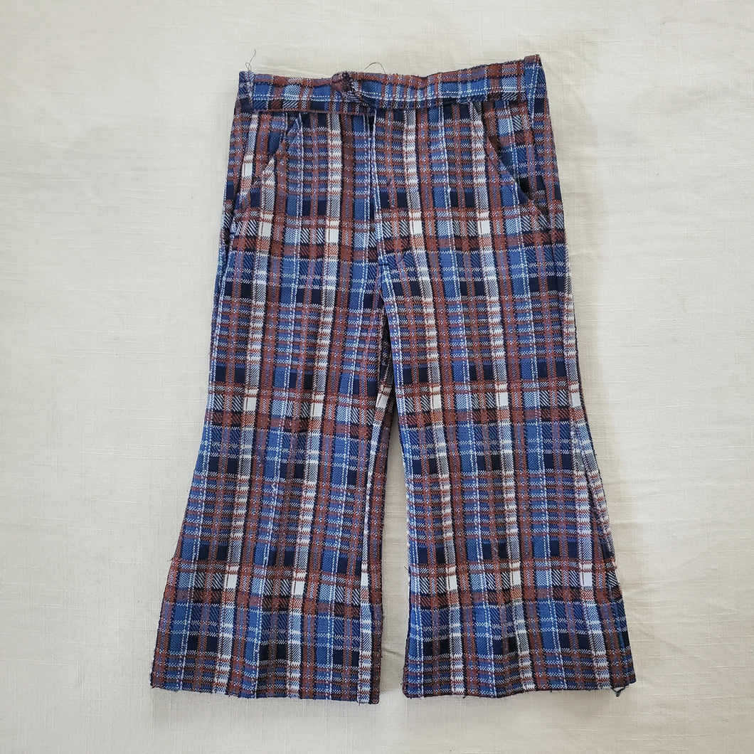 Vintage 70s Blue + Blown Flared Pants 2t