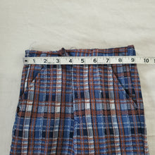Load image into Gallery viewer, Vintage 70s Blue + Blown Flared Pants 2t
