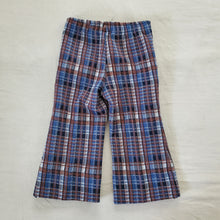 Load image into Gallery viewer, Vintage 70s Blue + Blown Flared Pants 2t
