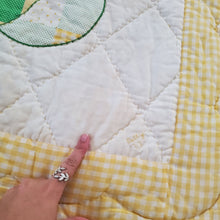 Load image into Gallery viewer, Vintage 70s Bear Quilted Toddler Blanket
