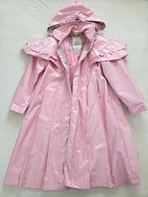 Load image into Gallery viewer, Vintage Pink Hooded Wind Resistant Jacket/Coat kids 7/8
