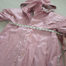 Load image into Gallery viewer, Vintage Pink Hooded Wind Resistant Jacket/Coat kids 7/8
