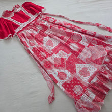 Load image into Gallery viewer, Vintage Red Pattern Maxi Dress kids 12
