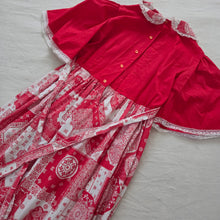 Load image into Gallery viewer, Vintage Red Pattern Maxi Dress kids 12
