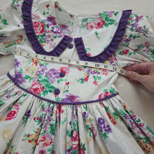 Load image into Gallery viewer, Vintage Floral Gorgeous Twirly Dress kids 8/10
