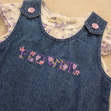 Load image into Gallery viewer, Vintage Y2k Denim Dress + Shirt Set 5t
