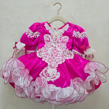 Load image into Gallery viewer, Vintage Fuschia Full Circle Pageant Dress 2t
