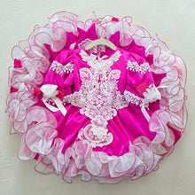 Load image into Gallery viewer, Vintage Fuschia Full Circle Pageant Dress 2t
