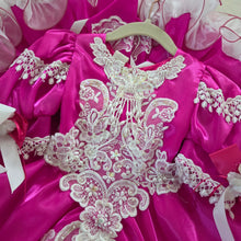 Load image into Gallery viewer, Vintage Fuschia Full Circle Pageant Dress 2t
