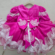 Load image into Gallery viewer, Vintage Fuschia Full Circle Pageant Dress 2t
