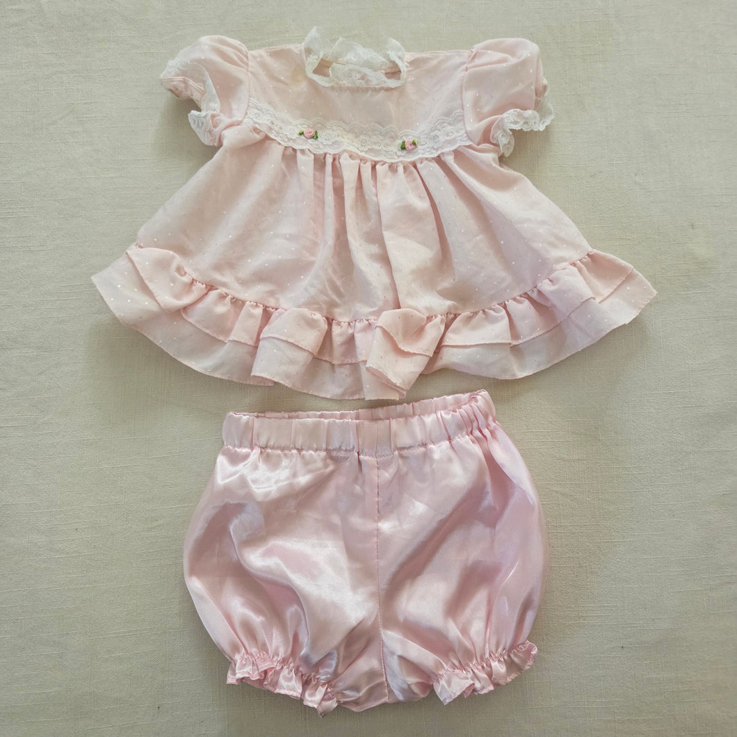 Vintage Pink Top + Bloomers Bundle 12 months