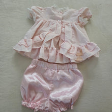 Load image into Gallery viewer, Vintage Pink Top + Bloomers Bundle 12 months

