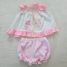 Load image into Gallery viewer, Vintage Bunny Butterfly Top + Bloomers Bundle 6-9 months
