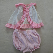 Load image into Gallery viewer, Vintage Bunny Butterfly Top + Bloomers Bundle 6-9 months
