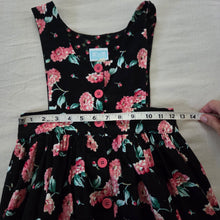 Load image into Gallery viewer, Vintage Dark Carnation Floral Sleeveless Dress kids 6 *flaw
