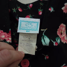 Load image into Gallery viewer, Vintage Dark Carnation Floral Sleeveless Dress kids 6 *flaw
