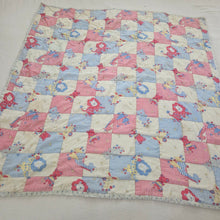 Load image into Gallery viewer, Vintage Patchwork Animals Quilted Toddler Blanket *flaw
