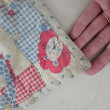 Load image into Gallery viewer, Vintage Patchwork Animals Quilted Toddler Blanket *flaw
