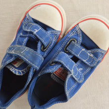 Load image into Gallery viewer, Converse Blue/Orange Velcro Shoes toddler 9
