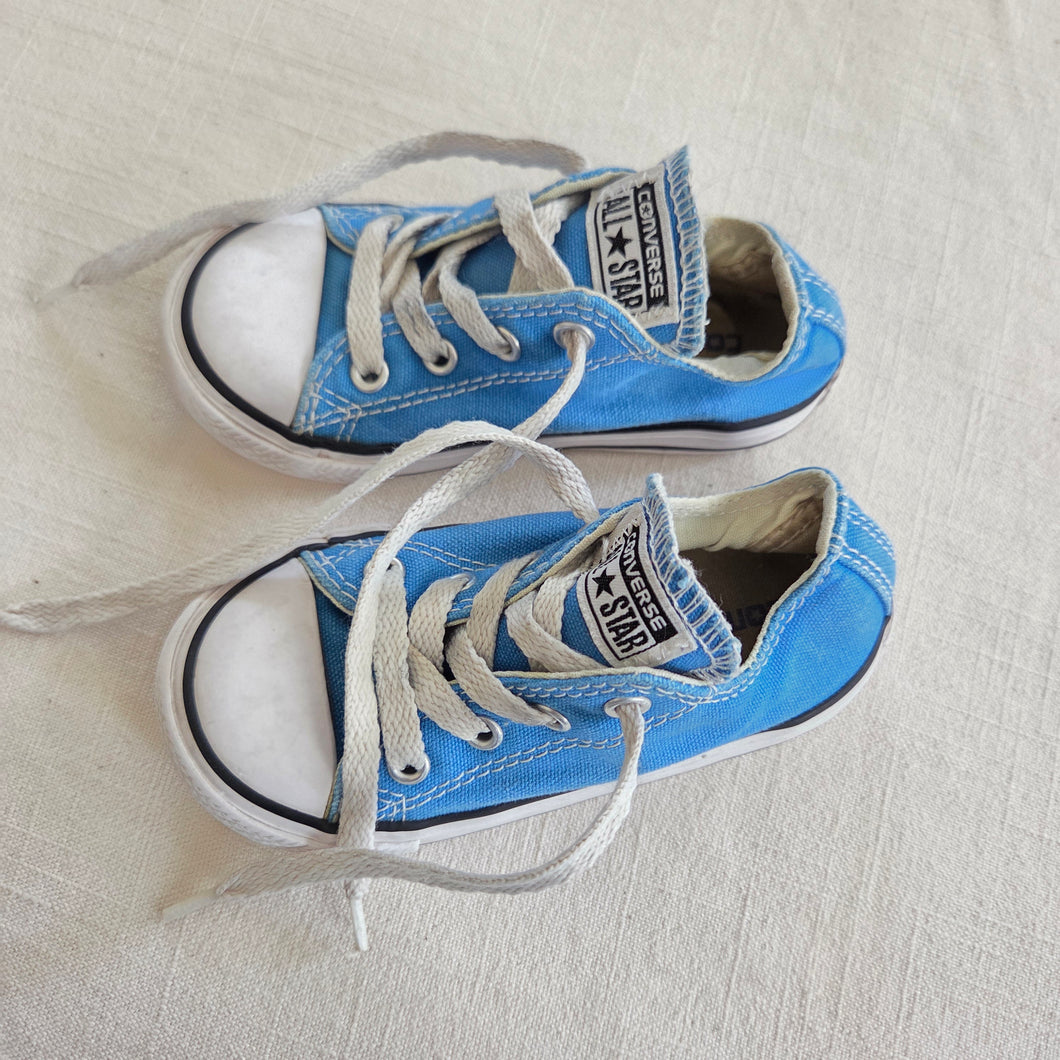 Converse Blue Lowtop Shoes toddler 7