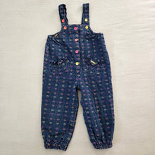 Load image into Gallery viewer, Vintage Heart Denim Overalls 3t
