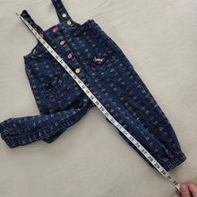 Load image into Gallery viewer, Vintage Heart Denim Overalls 3t
