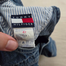 Load image into Gallery viewer, Vintage Tommy Hilfiger Denim Shortalls 4t
