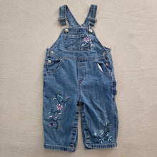 Load image into Gallery viewer, Vintage Gap Floral Embroidered Denim Overalls 12-18 months
