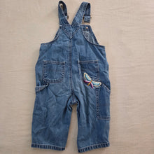 Load image into Gallery viewer, Vintage Gap Floral Embroidered Denim Overalls 12-18 months
